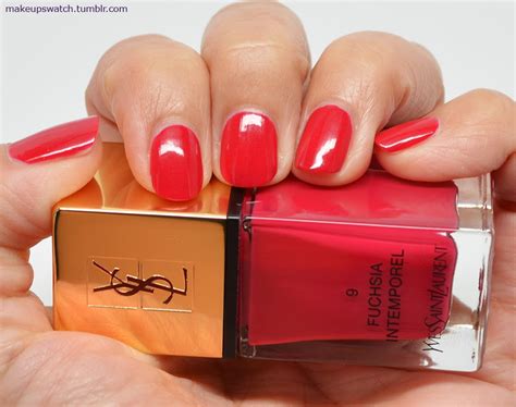 ysl nagellack herbst 2019|YSL Fuchsia Intemporel (9) La Laque Couture Nail Lacquer.